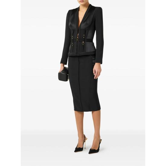 26SS 엘리자베타프랜치 자켓 GI23362E2 110 BLACK - ELISABETTA FRANCHI