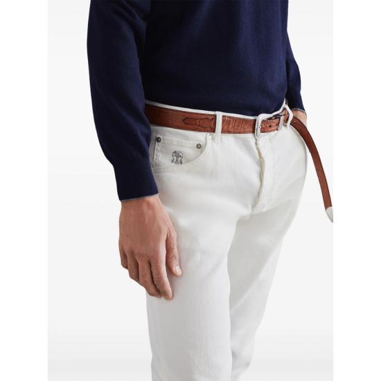 26SS 브루넬로 쿠치넬리 데님 팬츠 M277PJ201Y C7210 WHITE - BRUNELLO CUCINELLI