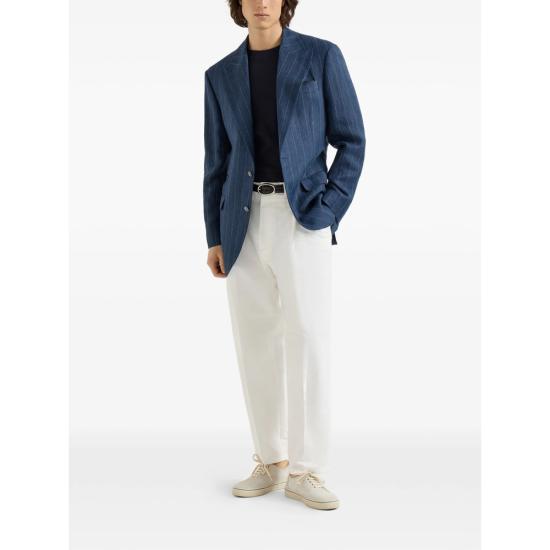 26SS 브루넬로 쿠치넬리 수트 자켓 MZ4238BFC5 C1010 BLUE - BRUNELLO CUCINELLI