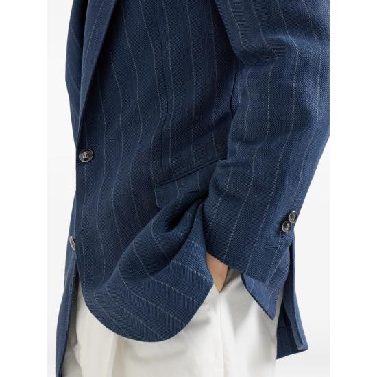 26SS 브루넬로 쿠치넬리 수트 자켓 MZ4238BFC5 C1010 BLUE - BRUNELLO CUCINELLI