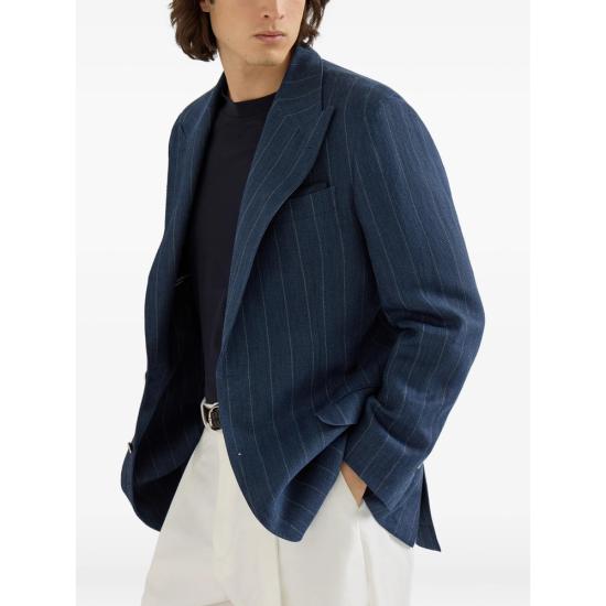 26SS 브루넬로 쿠치넬리 수트 자켓 MZ4238BFC5 C1010 BLUE - BRUNELLO CUCINELLI