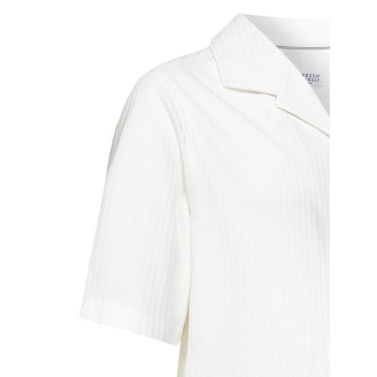 26SS 브루넬로 쿠치넬리 셔츠 MW8326684 C1043 WHITE - BRUNELLO CUCINELLI