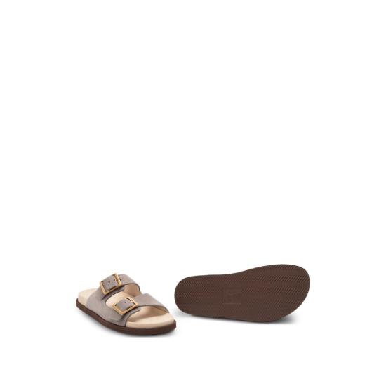 26SS 브루넬로 쿠치넬리 뮬/슬리퍼 MZUSOLY235 CDK54 GREY - BRUNELLO CUCINELLI