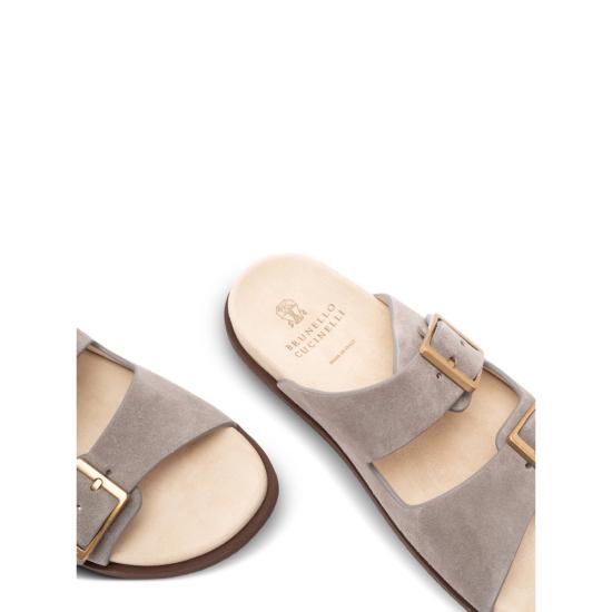 26SS 브루넬로 쿠치넬리 뮬/슬리퍼 MZUSOLY235 CDK54 GREY - BRUNELLO CUCINELLI