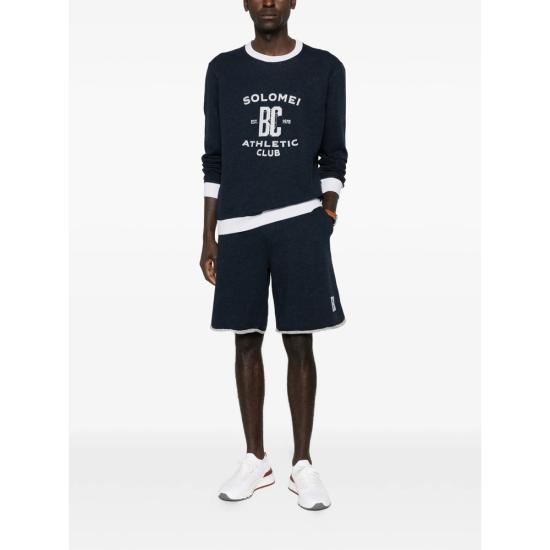 26SS 브루넬로 쿠치넬리 스웨터 MR8313380G CD649 BLUE - BRUNELLO CUCINELLI