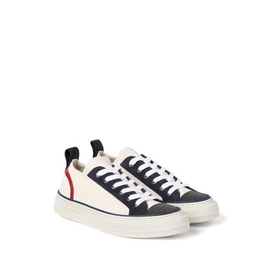 26SS 브루넬로 쿠치넬리 스니커즈 MZ35G32223 C2832 WHITE - BRUNELLO CUCINELLI