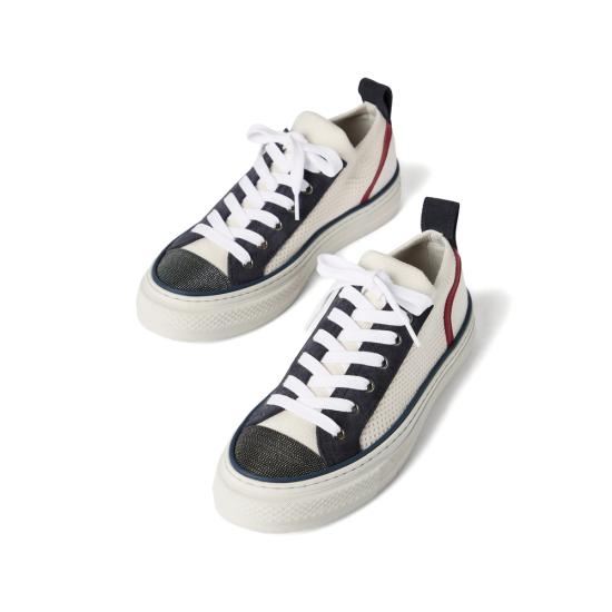 26SS 브루넬로 쿠치넬리 스니커즈 MZ35G32223 C2832 WHITE - BRUNELLO CUCINELLI