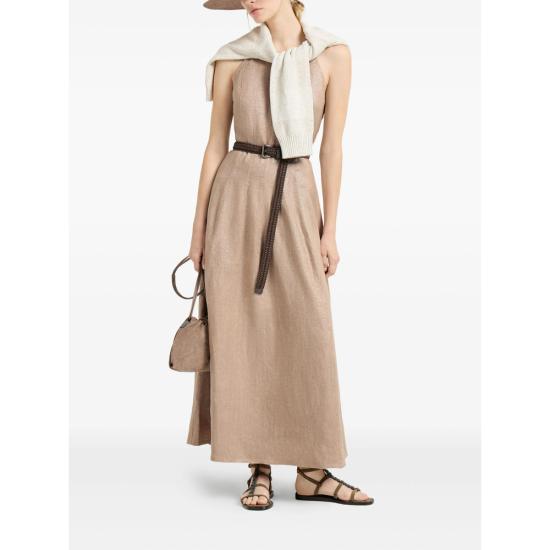 26SS 브루넬로 쿠치넬리 롱 원피스 MH526A5171 C920 NEUTRALS - BRUNELLO CUCINELLI