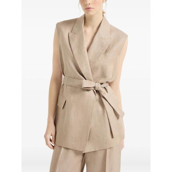 26SS 브루넬로 쿠치넬리 스파클링 트윌 웨이스트코트 MH5267774 C920 NEUTRALS - BRUNELLO CUCINELLI