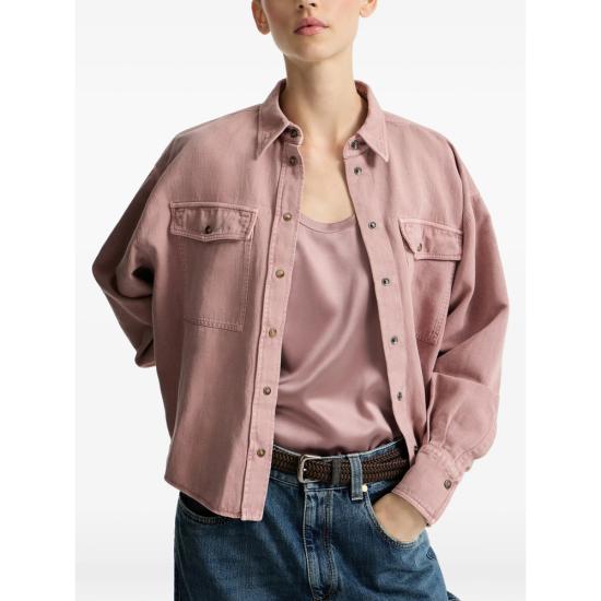 26SS 브루넬로 쿠치넬리 셔츠 ML996NC206 C9399 PINK - BRUNELLO CUCINELLI