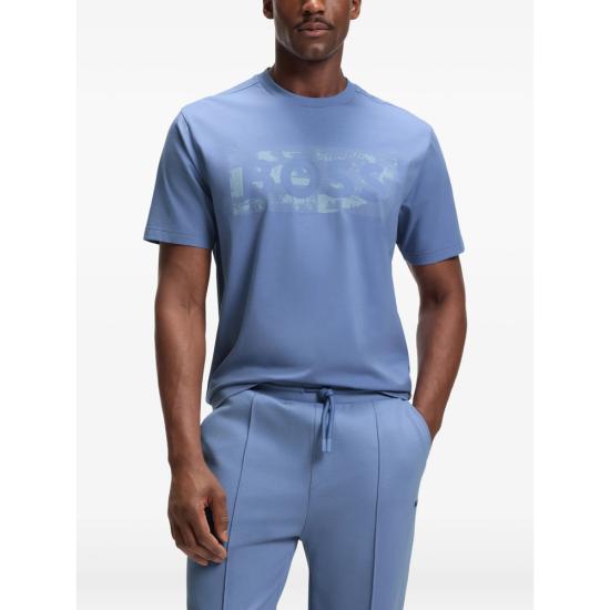 26SS 보스 반팔 티셔츠 50559363 459 BLUE - BOSS