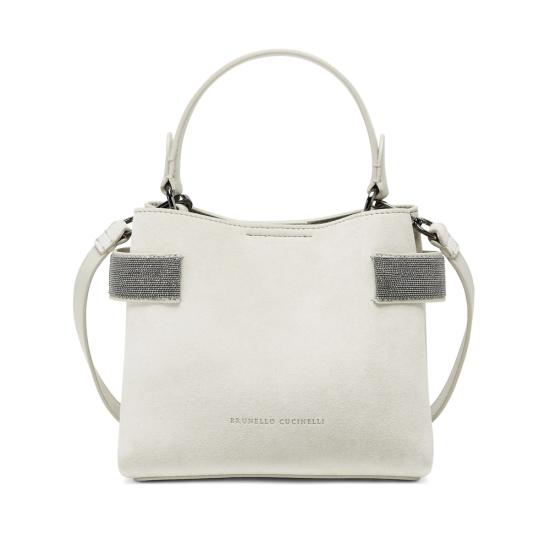 26SS 브루넬로 쿠치넬리 스몰 에센스 탑핸들 백 MBDLD2499 C8905 NEUTRALS
