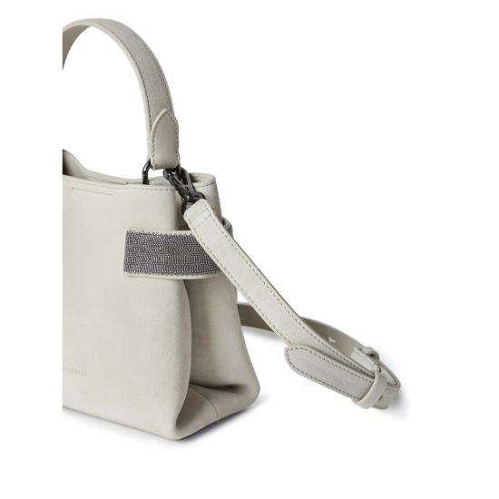 26SS 브루넬로 쿠치넬리 스몰 에센스 탑핸들 백 MBDLD2499 C8905 NEUTRALS - BRUNELLO CUCINELLI