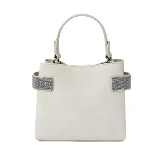 26SS 브루넬로 쿠치넬리 스몰 에센스 탑핸들 백 MBDLD2499 C8905 NEUTRALS - BRUNELLO CUCINELLI