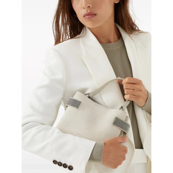 26SS 브루넬로 쿠치넬리 스몰 에센스 탑핸들 백 MBDLD2499 C8905 NEUTRALS - BRUNELLO CUCINELLI