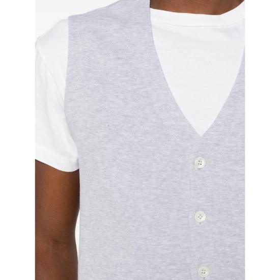 26SS 라 필러리아 니트 베스트 57171 20662 052 GREY - LA FILERIA