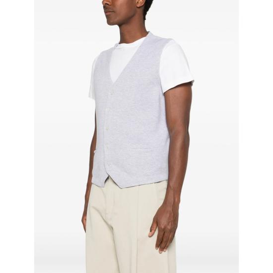 26SS 라 필러리아 니트 베스트 57171 20662 052 GREY - LA FILERIA