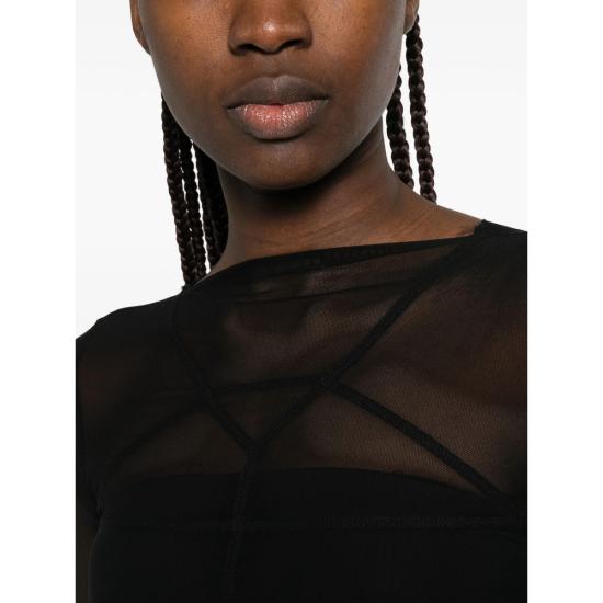 26SS 릭 오웬스 롱 원피스 RO01F6589 TUS 09 BLACK - RICK OWENS