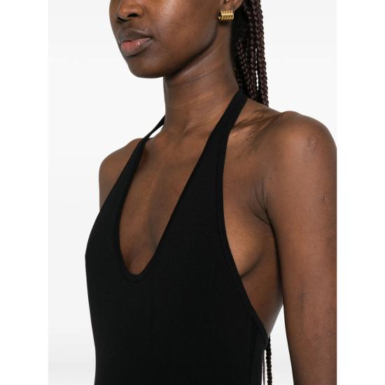 26SS 토템 롱 원피스 253 WRD0205 YA0187 001 BLACK - TOTEME