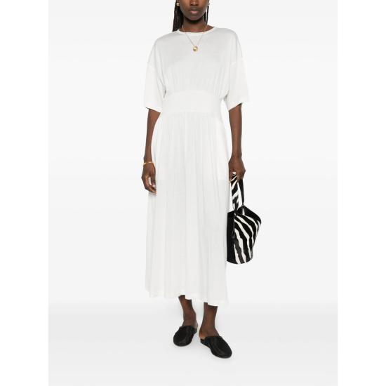 26SS 토템 롱 원피스 253 WRD0253 FB0447 059 OFFWH WHITE - TOTEME