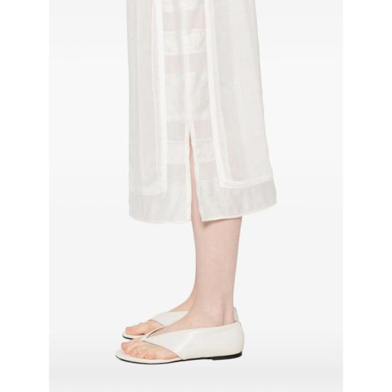 26SS 로우클래식 미디 스커트 LW265SK06 WHITE - LOW CLASSIC