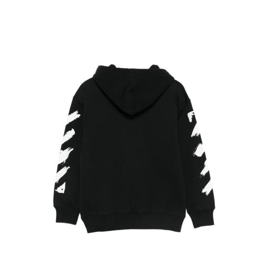 26SS [키즈] 오프화이트 니트/스웻셔츠 44BBB001S26 F005 001 BLACK - OFF WHITE