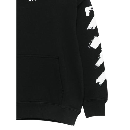 26SS [키즈] 오프화이트 니트/스웻셔츠 44BBB001S26 F005 001 BLACK - OFF WHITE