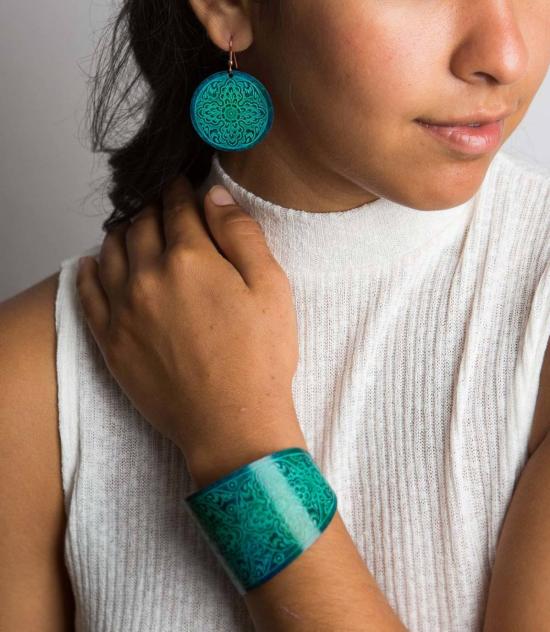  마트르 부미 이어링 Matr Boomie Devika 디스크 드롭 귀걸이 - MATR BOOMIE