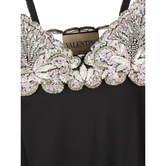 26SS 발렌티노 가라바니 원피스 8B0VAKF09VQ NUD BLACK - VALENTINO GARAVANI