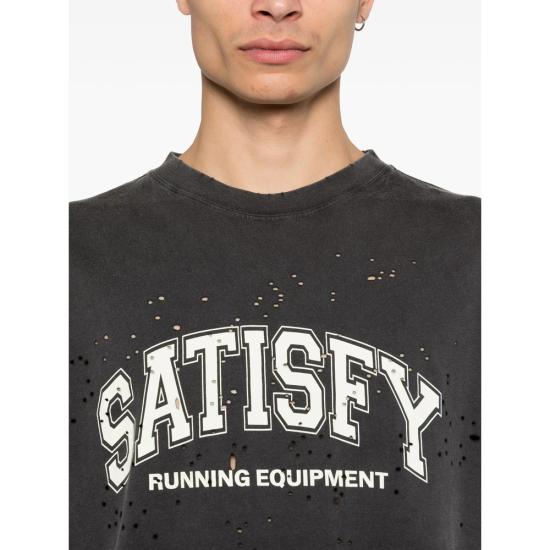 26SS 새티스파이 모스테크 티셔츠 11006 00A04 AGBLK BLACK - SATISFY