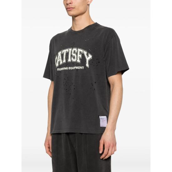 26SS 새티스파이 모스테크 티셔츠 11006 00A04 AGBLK BLACK - SATISFY