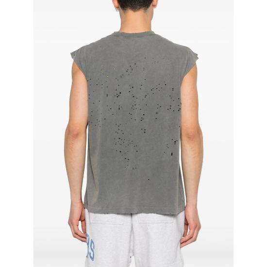 26SS 새티스파이 모스테크 머슬 티셔츠 11005 01A02 FDBLK GREY - SATISFY