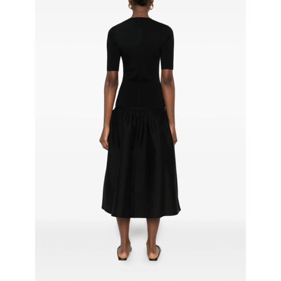 26SS 토템 미디 원피스 261 WRD0279 FB0567 001 BLACK - TOTEME