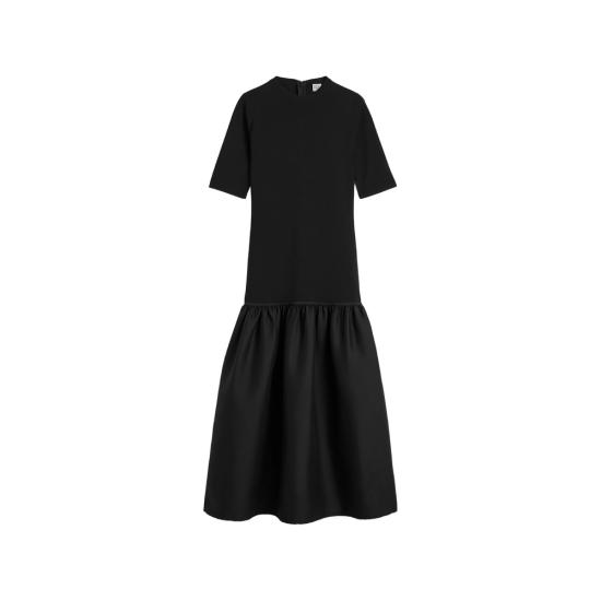 26SS 토템 미디 원피스 261 WRD0279 FB0567 001 BLACK