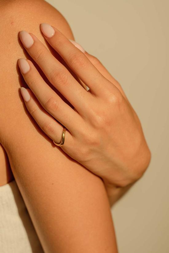  Milk & Rose 반지 밀크 앤 로즈 로우 타이드 링