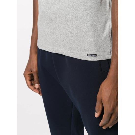 26SS 톰포드 V넥 반팔 티셔츠 T4M091040 020 GREY - TOMFORD