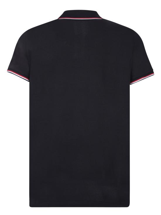 26SS 몽클레어 트리밍 코튼 피케 폴로 셔츠 8A70300 84556 77X Blue - MONCLER