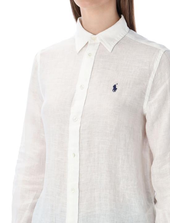 26SS 폴로 랄프로렌 포니 자수 리넨 셔츠 (211970730009) 211 970730 518 White - POLO RALPH LAUREN