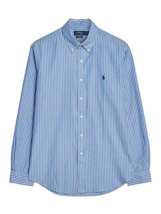 26SS 폴로 랄프로렌 셔츠 710 B15595 005 MED BLUE WHITE