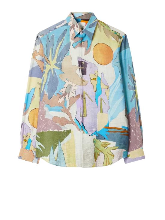 26SS 폴 스미스 긴팔 셔츠 M1R 598Z V03017 43 Greish blue