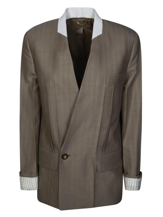 26SS 빅토리아 베컴 수트 자켓 1226WJK007214A 8441 BEIGE