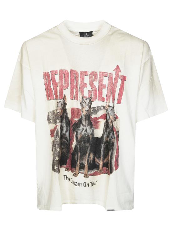 26SS 리프레젠트 반팔 티셔츠 MLM100593 30 BEIGE