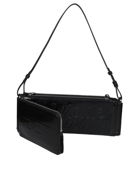 26SS 디젤 플래그-D 모듈러 로고 엠보스드 숄더백 X10713P8822 T8013 NERO - DIESEL