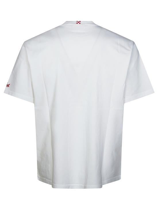 26SS 세인트바쓰 반팔 티셔츠 POT000104324L 01N BIANCO - MC2 SAINT BARTH