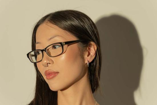  Milk & Rose 이어링 내 가게 둥근 사각형 후프 - OTHER BRANDS