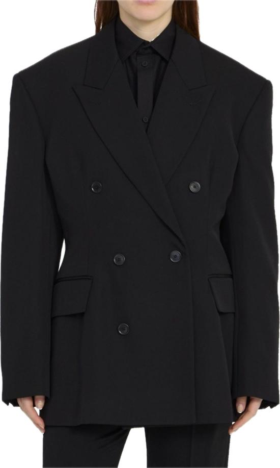  발렌시아가 코트 773357TNT391000 BLACK - BALENCIAGA