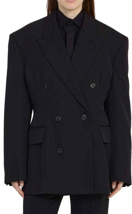  발렌시아가 코트 773357TNT391000 BLACK - BALENCIAGA