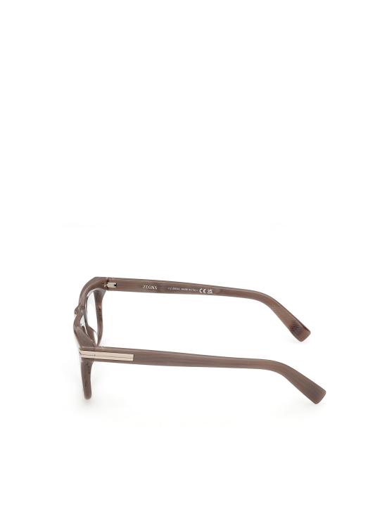 26FW 에르메네질도제냐 안경 EZ5343 059 BEIGE BROWN STRIPED - ERMENEGILDO ZEGNA