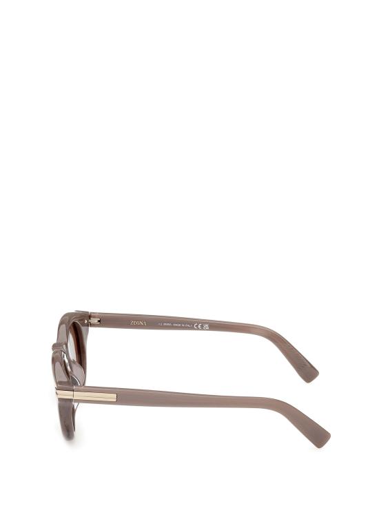 26FW 에르메네질도제냐 선글라스 EZ0302 59E BEIGE BROWN STRIPED BROWN - ERMENEGILDO ZEGNA