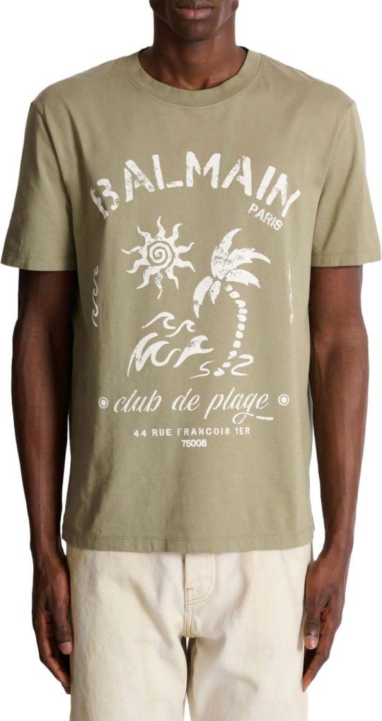 26SS 발망 탑 GH0EG000GF58UJA LIME - BALMAIN